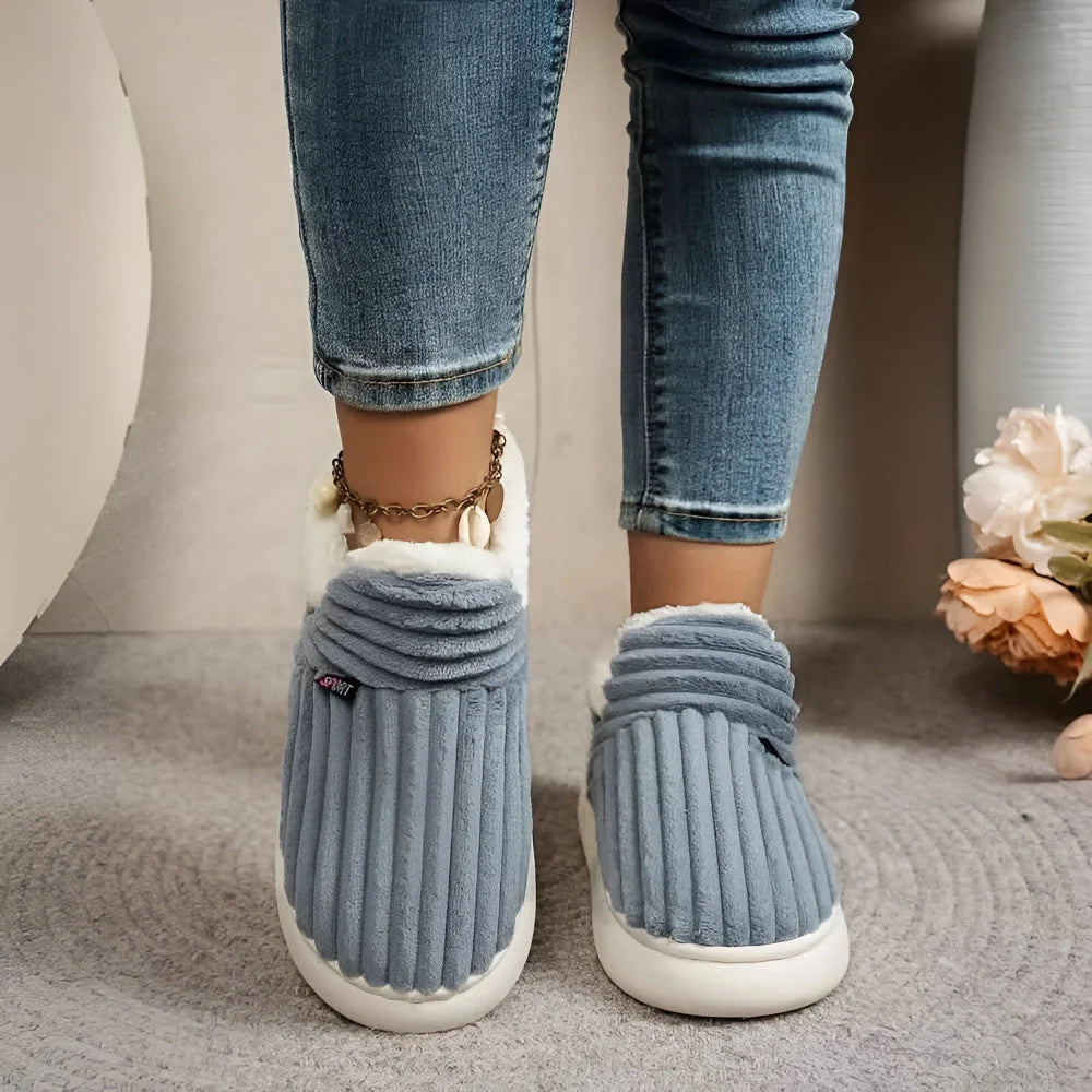House Slippers Slip-On Warm Non-Slip Sole