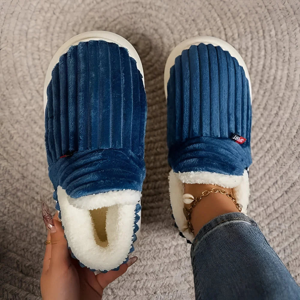 House Slippers Slip-On Warm Non-Slip Sole