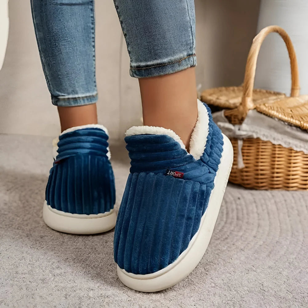 House Slippers Slip-On Warm Non-Slip Sole