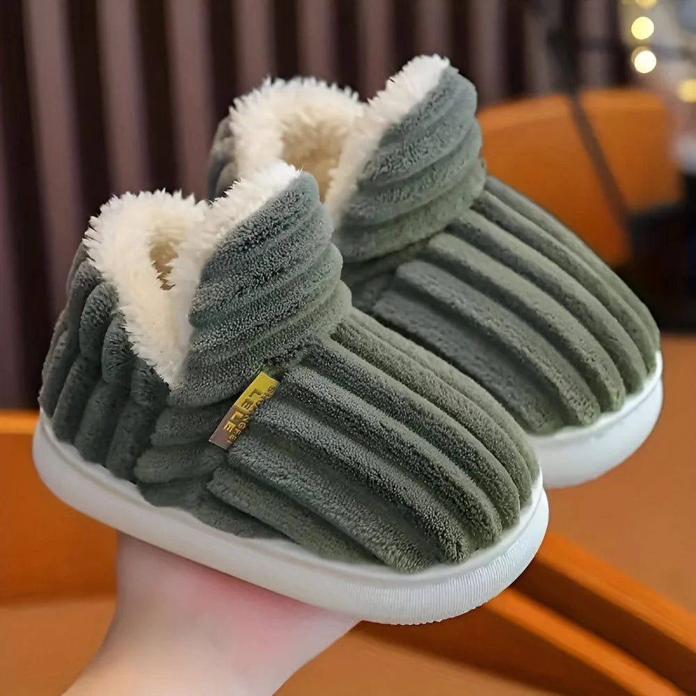 House Slippers Slip-On Warm Non-Slip Sole