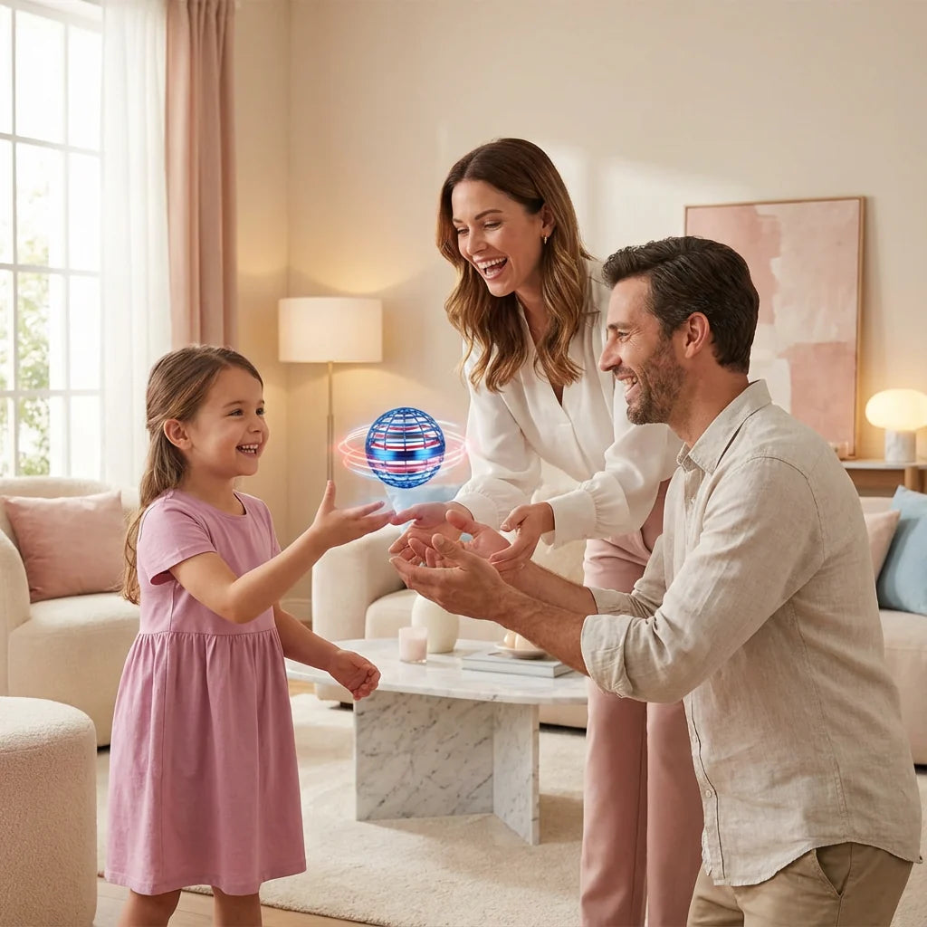 Hovering Game Ball Rechargeable Colorful LED Indoor & Outdoor