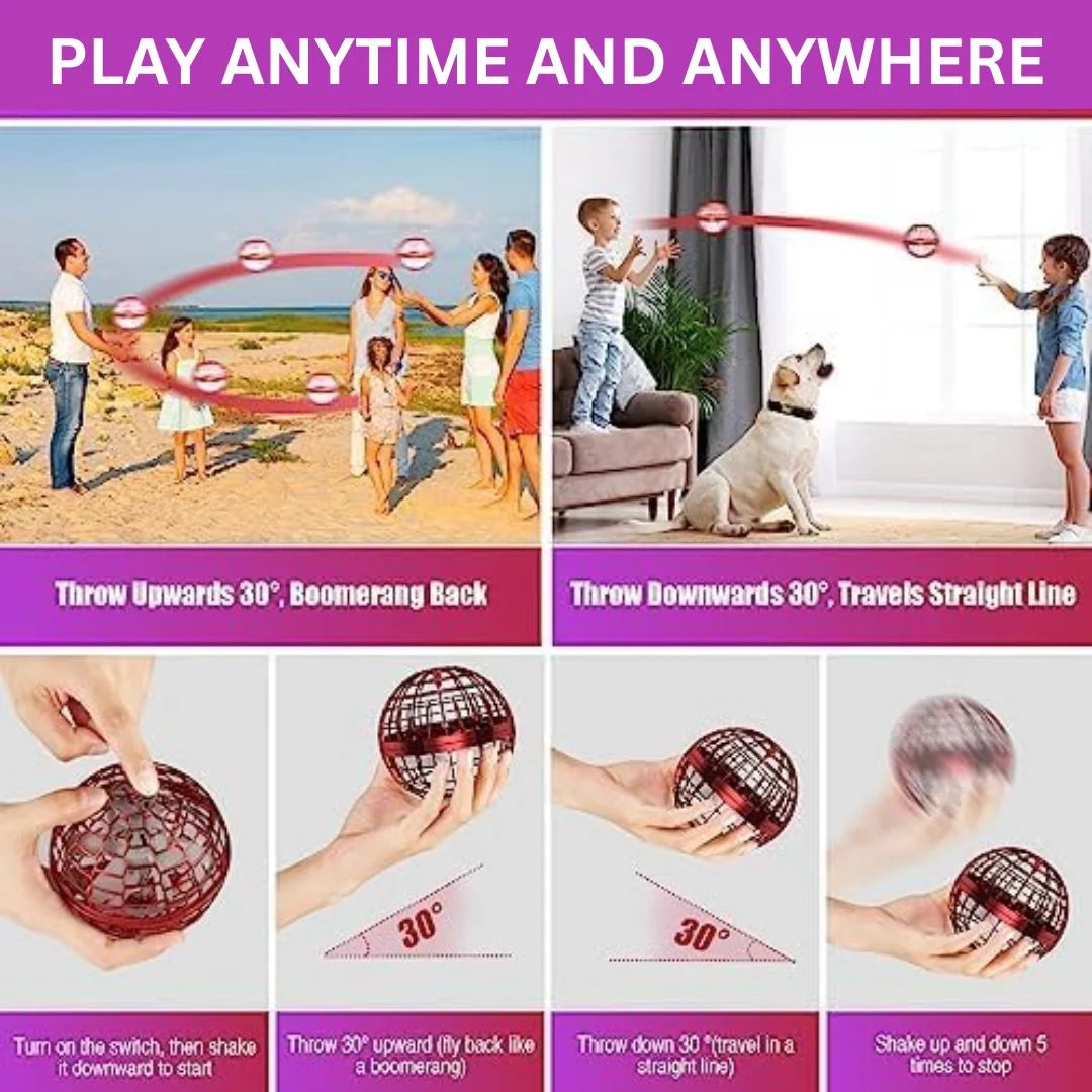 Hovering Game Ball Rechargeable Colorful LED Indoor & Outdoor