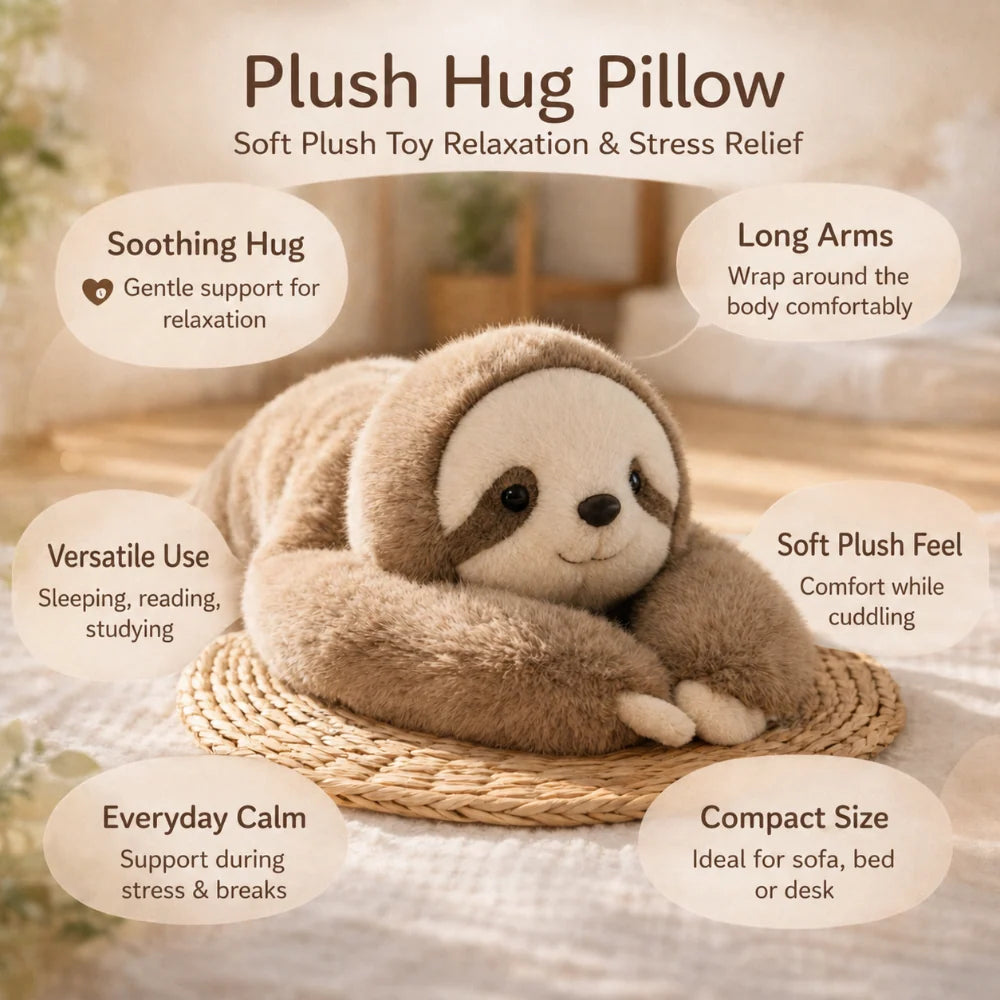 Hugging Pillow Long Arms & Ultra-Soft Faux Fur
