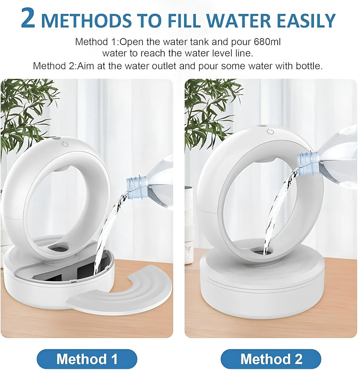 Humidifier Anti-Gravity Display Soft Mist & LED