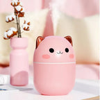 Humidifier Cat-Shaped Quiet USB LED Night Light