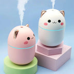 Humidifier Cat-Shaped Quiet USB LED Night Light