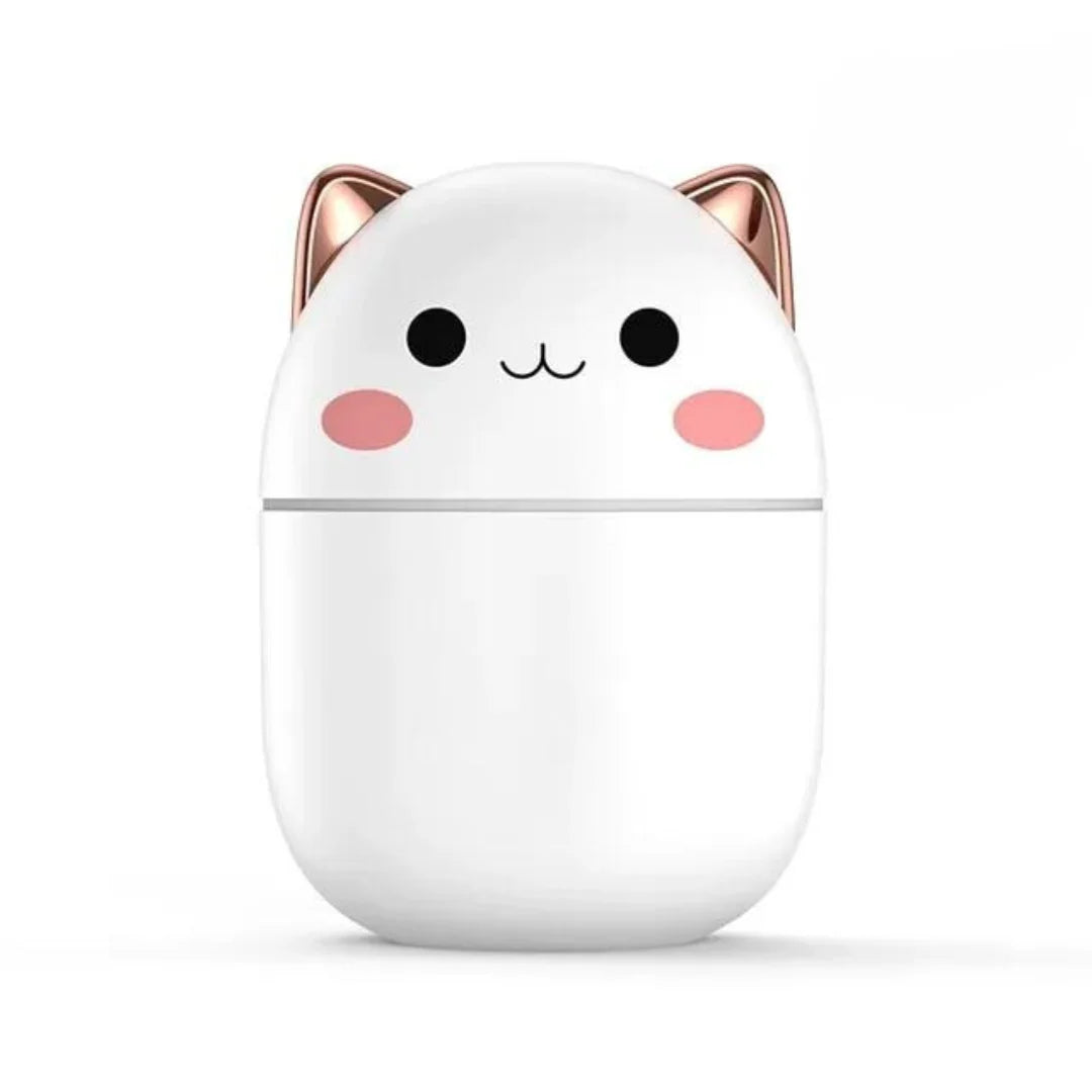 Humidifier Cat-Shaped Quiet USB LED Night Light