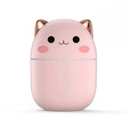 Humidifier Cat-Shaped Quiet USB LED Night Light