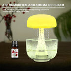 Humidifier Jellyfish Raindrop Design Ambient Light & Aromatherapy
