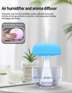 Humidifier Jellyfish Raindrop Design Ambient Light & Aromatherapy