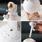 Humidifier & Night Light Astronaut Resin Wood USB