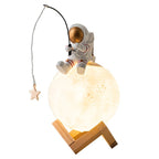 Humidifier & Night Light Astronaut Resin Wood USB