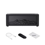 Humidifier Simulated Flame LED Adjustable Mist