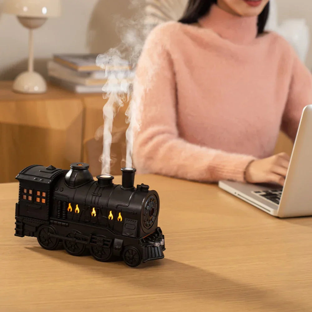 Humidifier Train-Shaped Ultrasonic LED Nightlight