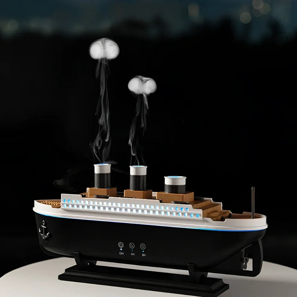 Humidifier Ultrasonic Ship Design Remote Control 250ml