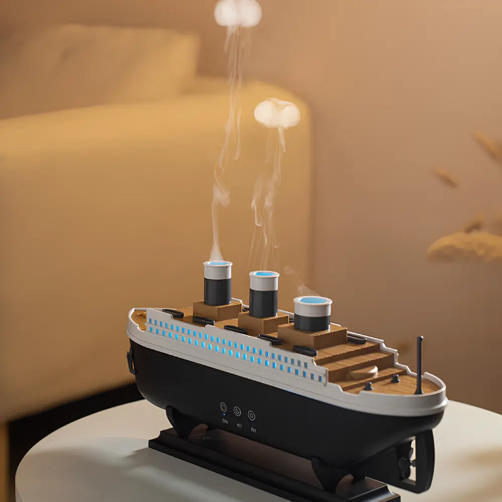 Humidifier Ultrasonic Ship Design Remote Control 250ml