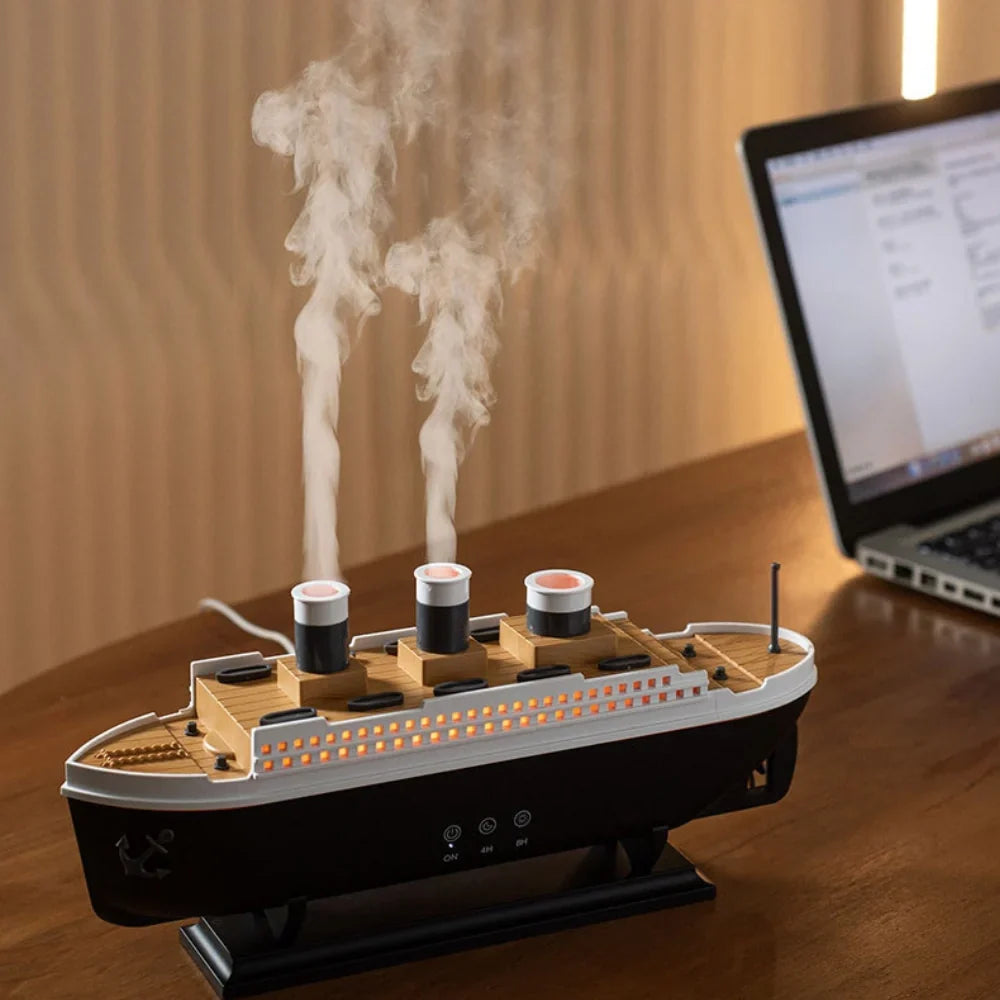 Humidifier Ultrasonic Ship Design Remote Control 250ml
