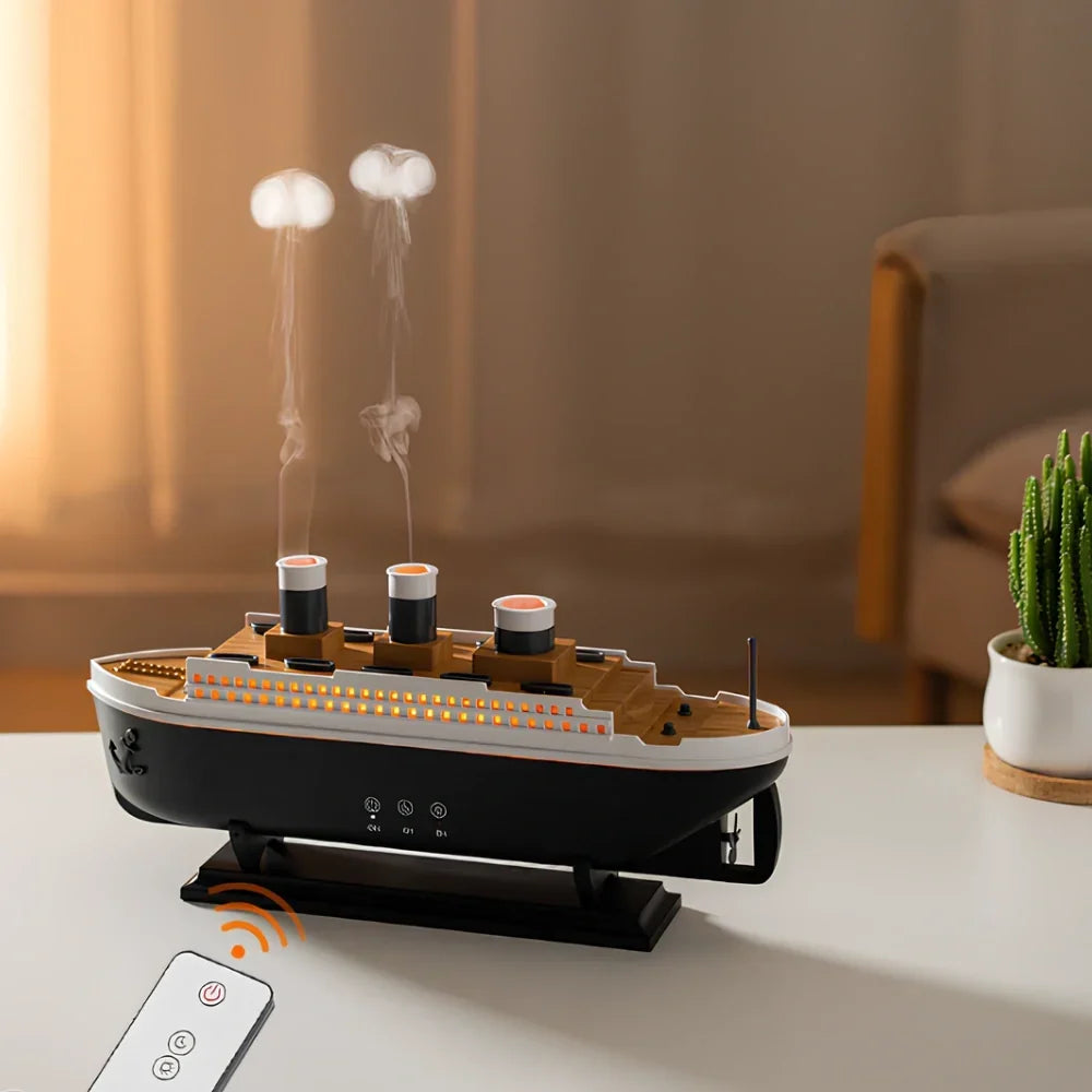 Humidifier Ultrasonic Ship Design Remote Control 250ml