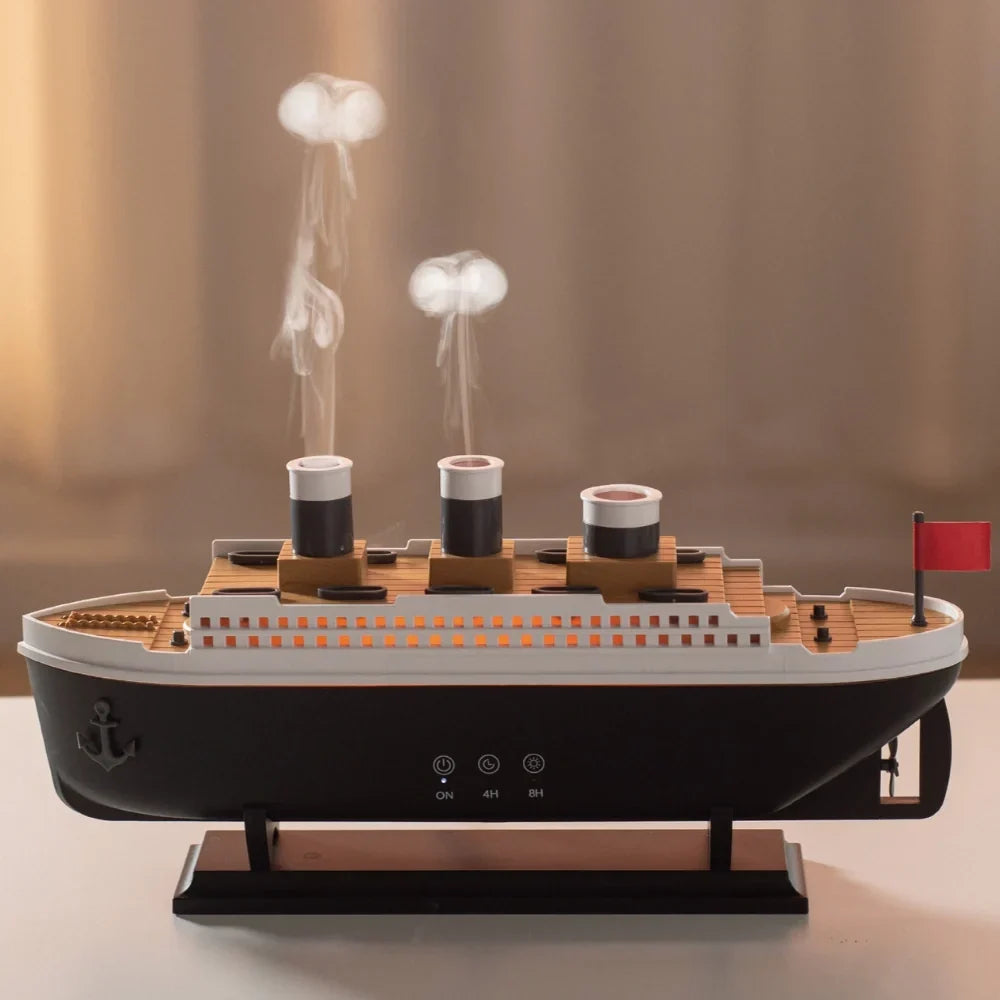 Humidifier Ultrasonic Ship Design Remote Control 250ml