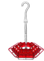 Hummingbird Feeder 30 Diamond Ports Bee-Blocking Hexagonal Raised Edges