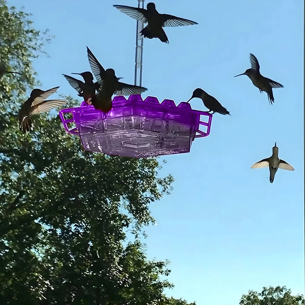 Hummingbird Feeder 30-Port Ant Moat Easy-Fill Top
