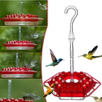 Hummingbird Feeder 30-Port Ant Moat Easy-Fill Top