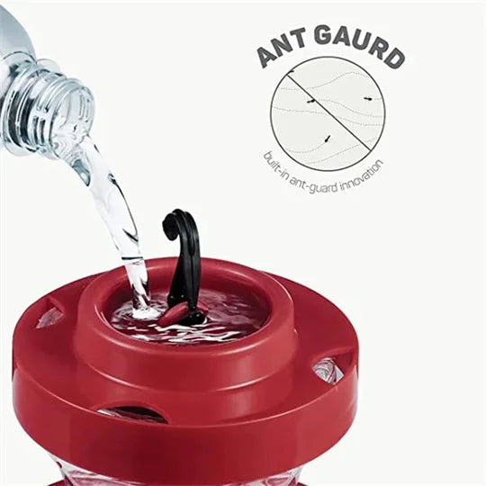 Hummingbird Feeder 8 Ports Bee-Proof & Ant Moat