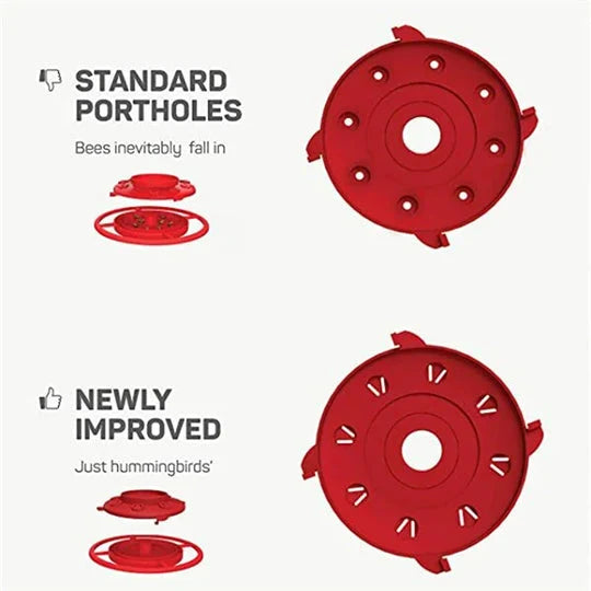 Hummingbird Feeder 8 Ports Bee-Proof & Ant Moat