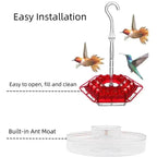 Hummingbird Feeder Ant-Proof Moat 30 Ports & Perches