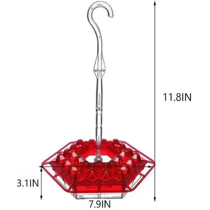 Hummingbird Feeder Ant-Proof Moat 30 Ports & Perches