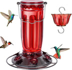 Hummingbird Feeder Glass Bottle 16 Oz Ant Moat