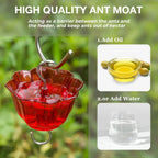 Hummingbird Feeder Glass Bottle 16 Oz Ant Moat