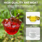 Hummingbird Feeder Glass Bottle 16 Oz Ant Moat