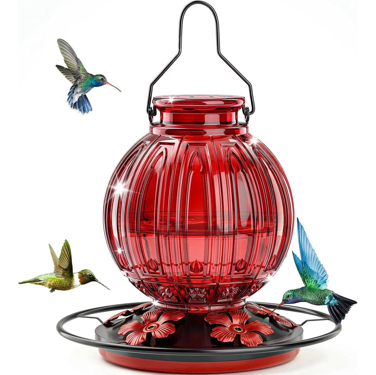 Hummingbird Feeder Glass Leakproof Insect-Proof 26 Oz