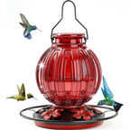 Hummingbird Feeder Glass Retro Leakproof Bee Guards