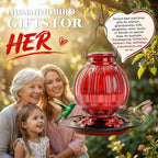 Hummingbird Feeder Glass Retro Leakproof Bee Guards