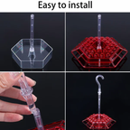 Hummingbird Feeder Integrated Ant Moat Leak-Proof 24 Oz