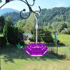 Hummingbird Feeder Raised Hexagonal Ports Bee-Resistant