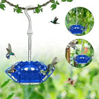Hummingbird Feeder Raised Hexagonal Ports Bee-Resistant