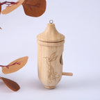 Hummingbird House Solid Wood Hand-Carved Weather-Resistant