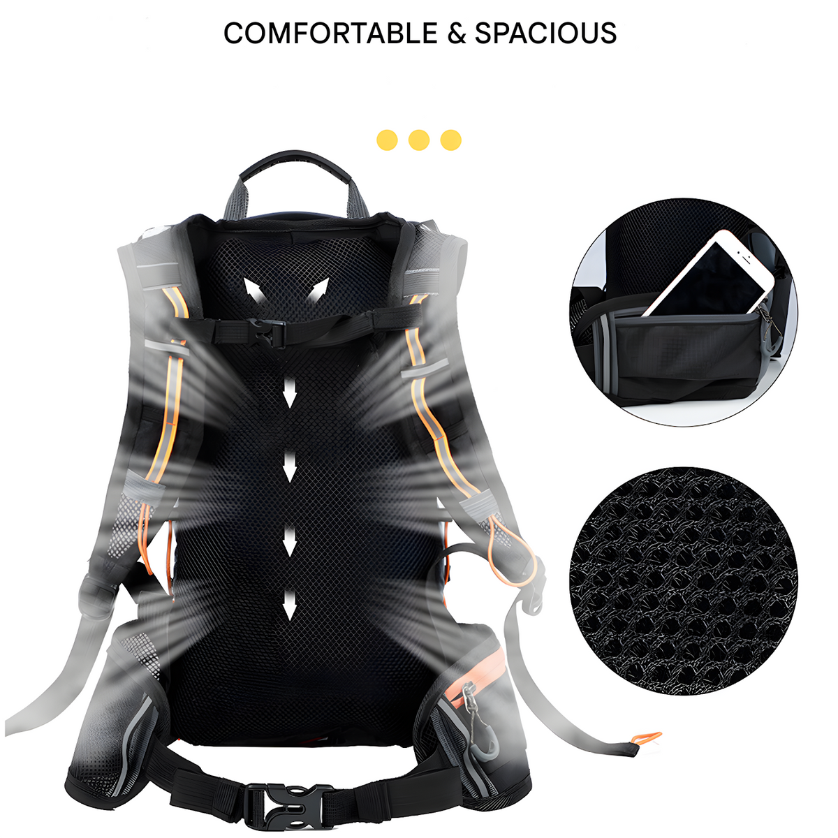 Hydration Backpack 10L Ergonomic Breathable Waterproof