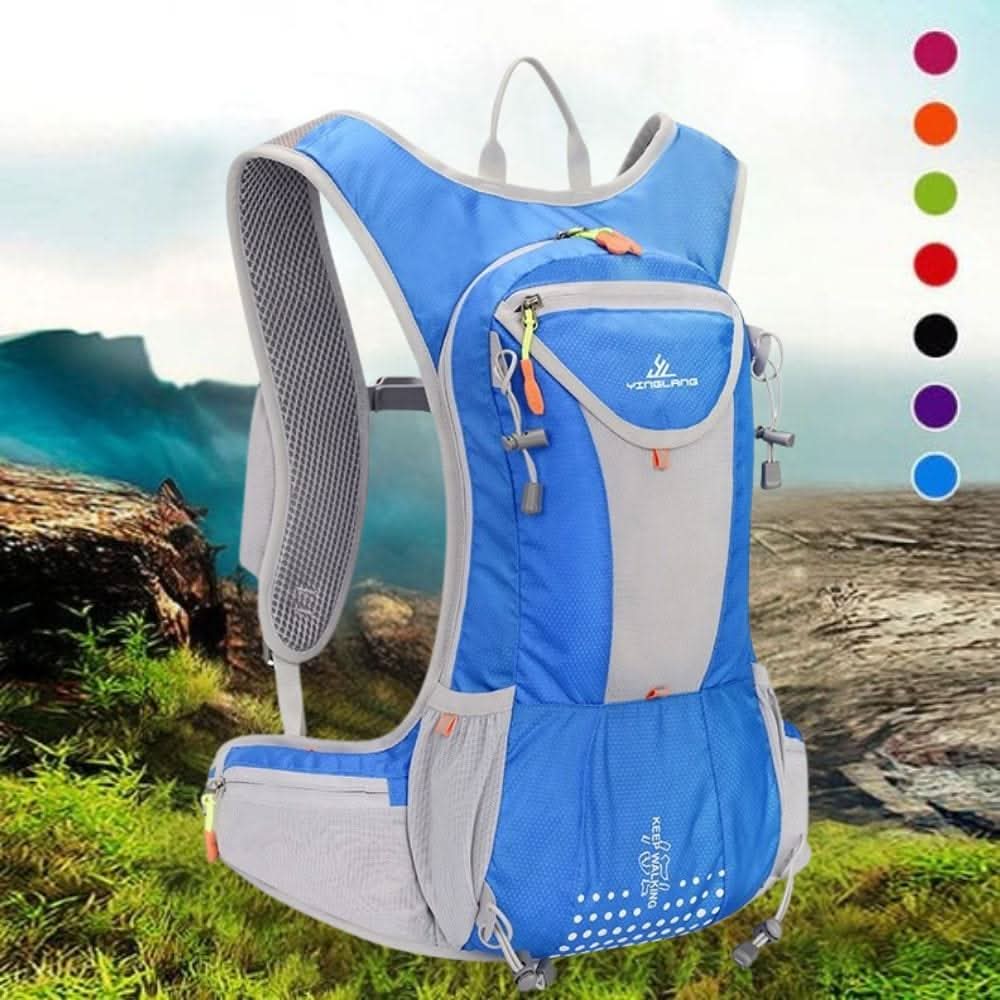 Hydration Backpack 2L Bladder Compatible Water-Repellent Nylon