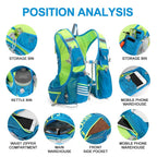 Hydration Pack 1.5L Bladder Ventilated & Lightweight