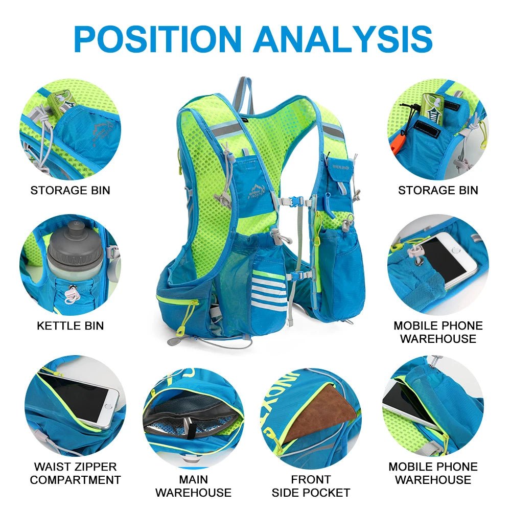 Hydration Pack 1.5L Bladder Ventilated & Lightweight