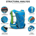 Hydration Pack 1.5L Bladder Ventilated & Lightweight