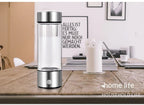 Hydrogen Water Bottle Borosilicate Glass 500ml 3-Minute Infusion