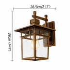 IP65 Waterproof Aluminum & Glass Wall Sconce