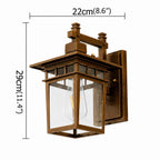 IP65 Waterproof Aluminum & Glass Wall Sconce