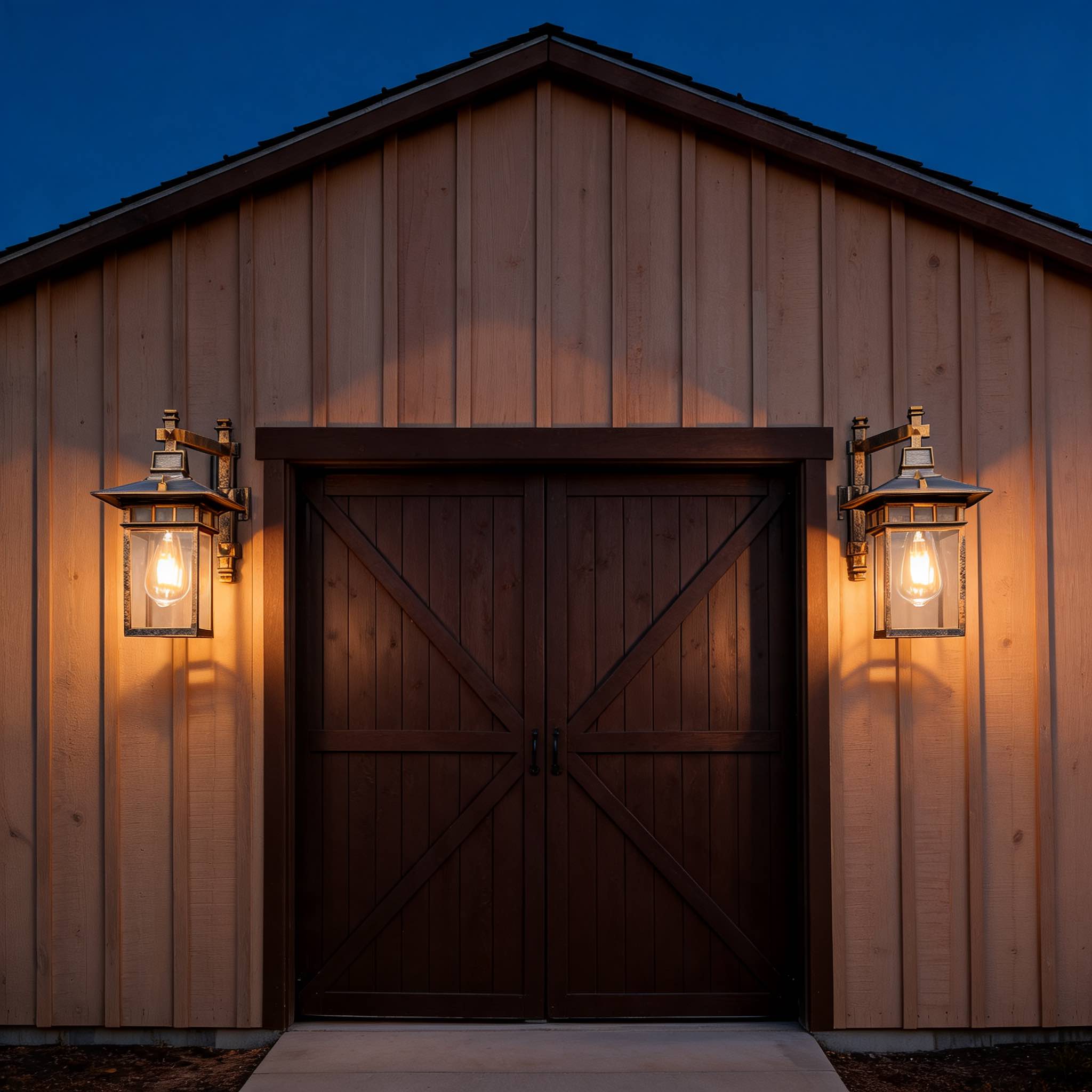IP65 Waterproof Aluminum & Glass Wall Sconce