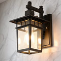 IP65 Waterproof Aluminum & Glass Wall Sconce